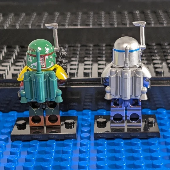 2 Minifigures- Star Wars Jango Fett Building Block Action Figure Clone Wars - Picture 4 of 16